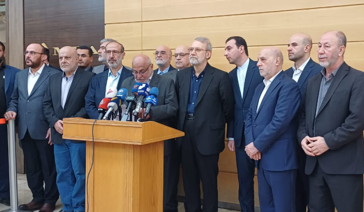 لاريجاني من بيروت: لبنان خندق منيع في وجه إسرائيل
