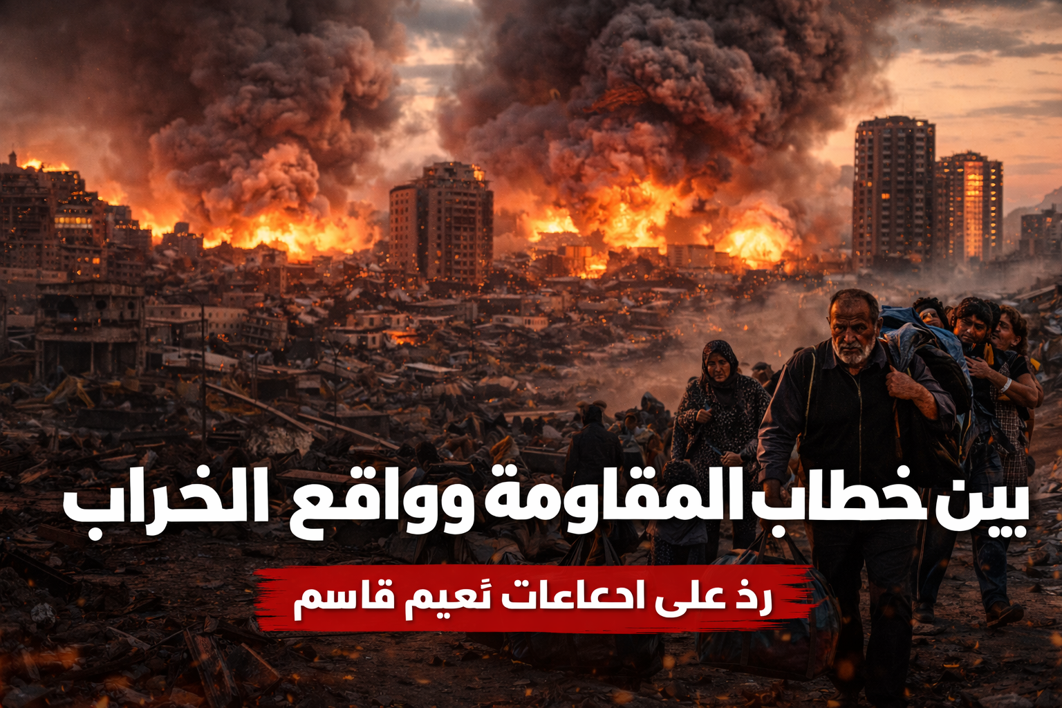 بين خطاب المقاومة وواقع الخراب: ردّ على ادعاءات نعيم قاسم