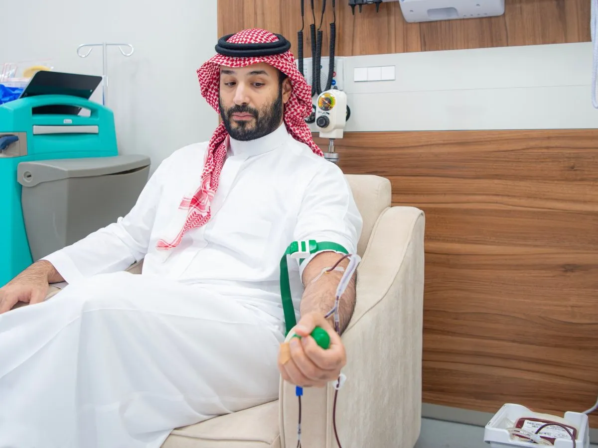 ولي العهد السعودي يطلق الحملة الوطنية السنوية للتبرع بالدّم