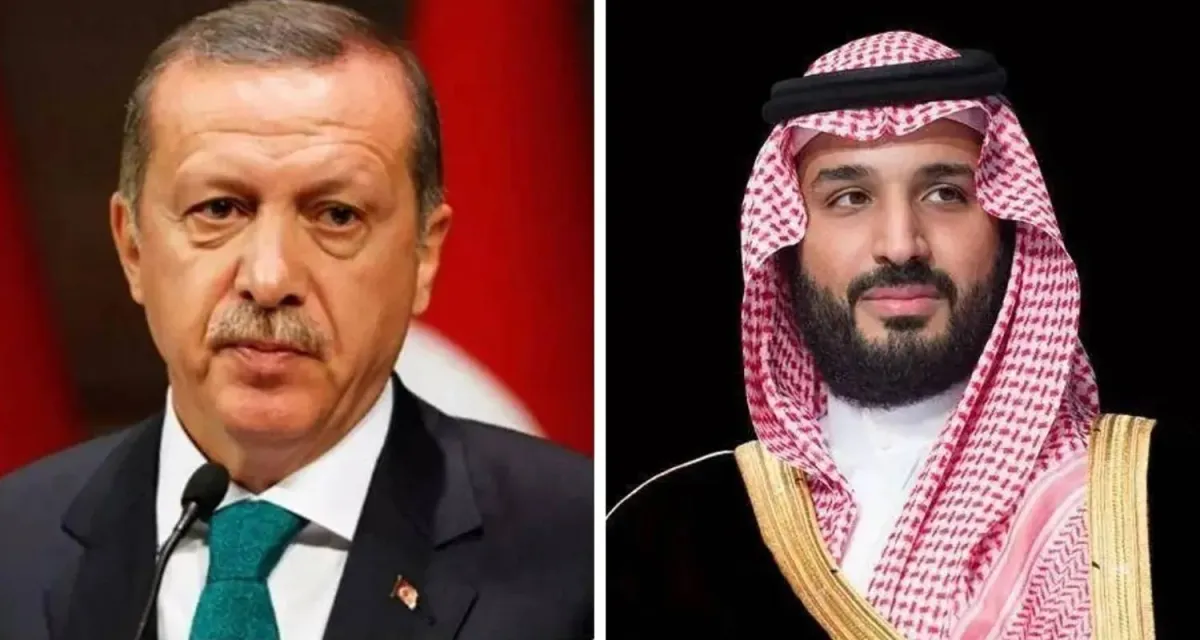 إردوغان يؤكد لولي العهد السعودي وقوف تركيا إلى جانب المملكة في مواجهة الحوثيين