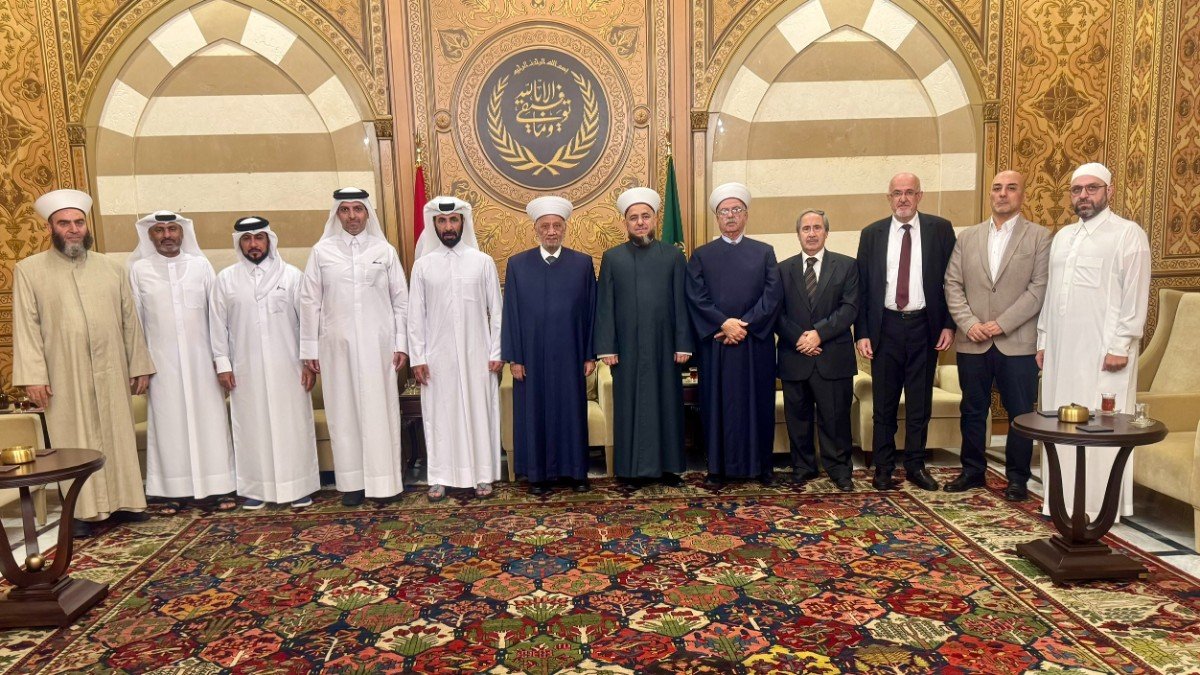 دريان استقبل وفدَي المقاصد ووزارة الأوقاف والشؤون الإسلامية في قطر