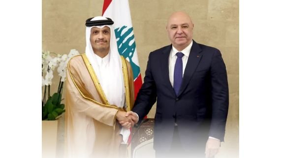 (*) الرئيس عون خلال لقائه رئيس الوزراء القطري: لمواصلة الضغط على إسرائيل لوقف اعتداءاتها وتطبيق اتفاق الإطار
